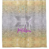 Niedlicher Glitzer Duschvorhang (Vorderseite)