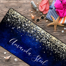 Niedlicher Glitzer für königsblaue Imitate Schreibtischunterlage