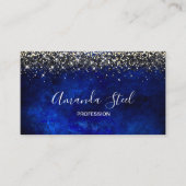 Niedlicher Glitzer für königsblaue Imitate Visitenkarte (Vorderseite)