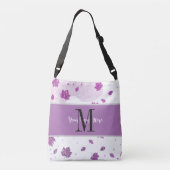 Niedlicher Glitzer Herbst Herbstlaub Pink Fügen Si Tragetaschen Mit Langen Trägern (Rückseite)