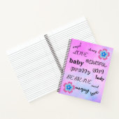 Niedlicher Glitzer Notizblock (Innenseite)