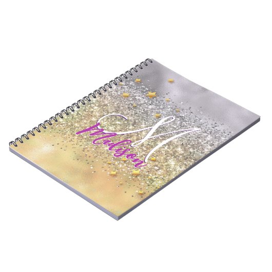 Niedlicher Glitzer Notizblock (Linke Seite)