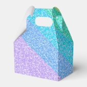 Niedlicher Glitzer Rainbow Custom Geburtstag Viele Geschenkschachtel (Rückseite)