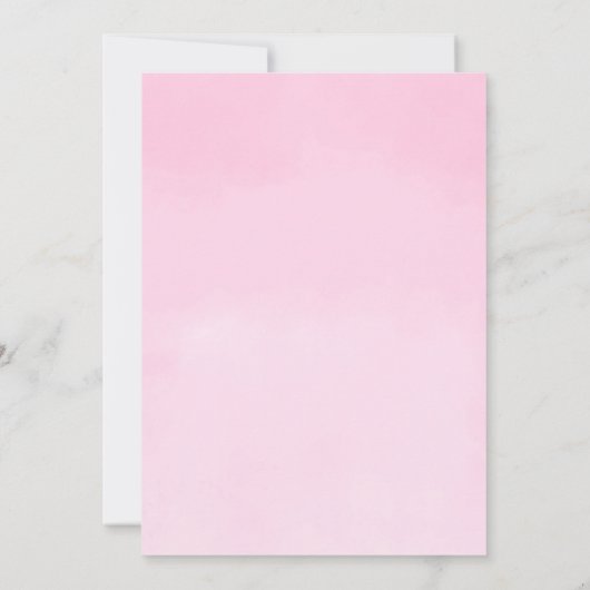 Niedlicher Glitzer-Stern-Mond-Wolke Rosa-Babydusch Einladung (Rückseite)