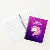 Niedlicher Glitzer Unicorn Journal-Notebook Notizblock (Innenseite)