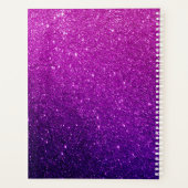 Niedlicher Glitzer Unicorn Journal Planer (Rückseite)