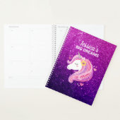 Niedlicher Glitzer Unicorn Journal Planer (Anzeige)