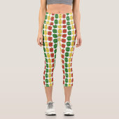 Niedlicher Glockenpfeffer capsicum trio singend Ca Capri Leggings (Vorderseite)