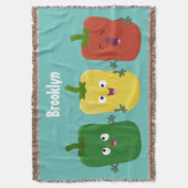 Niedlicher Glockenpfeffer capsicum trio singend Ca Decke (Vorderseite Vertikal)