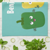 Niedlicher Glockenpfeffer capsicum trio singend Ca Geschirrtuch (Gefaltet)