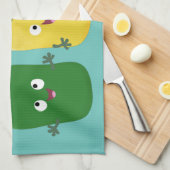 Niedlicher Glockenpfeffer capsicum trio singend Ca Geschirrtuch (Viertel Falte)