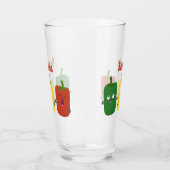 Niedlicher Glockenpfeffer capsicum trio singend Ca Glas (Links)