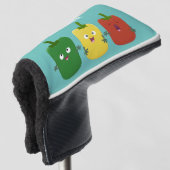 Niedlicher Glockenpfeffer capsicum trio singend Ca Golf Headcover (3/4 Vorderseite)