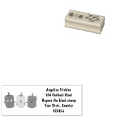 Niedlicher Glockenpfeffer capsicum trio singend Ca Gummistempel (Stempel)