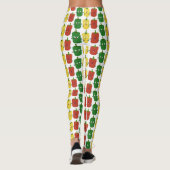 Niedlicher Glockenpfeffer capsicum trio singend Ca Leggings (Rückseite)