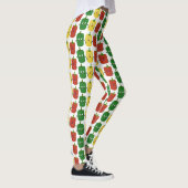 Niedlicher Glockenpfeffer capsicum trio singend Ca Leggings (Rechts)