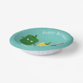 Niedlicher Glockenpfeffer capsicum trio singend Ca Pappteller (Gewinkelt)