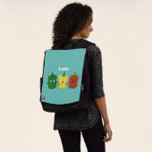 Niedlicher Glockenpfeffer capsicum trio singend Ca Rucksack (Ausgewaschen)