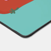 Niedlicher Glockenpfeffer capsicum trio singend Ca Schreibtischunterlage (Ecke)