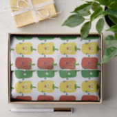 Niedlicher Glockenpfeffer capsicum trio singend Ca Seidenpapier (Geschenk)