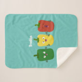 Niedlicher Glockenpfeffer capsicum trio singend Ca Sherpadecke (Vorderseite (Horizontal))