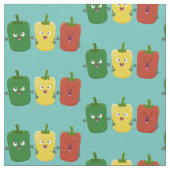 Niedlicher Glockenpfeffer capsicum trio singend Ca Stoff (Nahaufnahme)
