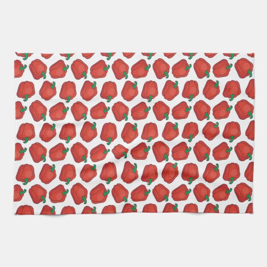 niedlicher Glockenpfeffer Geschirrtuch (Horizontal)