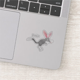 Niedlicher glücklicher australischer Bilby-Cartoon Aufkleber