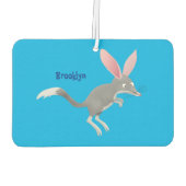 Niedlicher glücklicher australischer Bilby-Cartoon Autolufterfrischer (Rückseite)