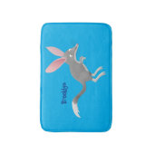 Niedlicher glücklicher australischer Bilby-Cartoon Badematte (Vorderseite Vertikal)