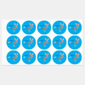 Niedlicher glücklicher australischer Bilby-Cartoon Etiketten (Blatt)