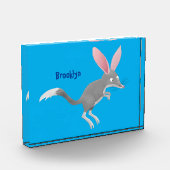 Niedlicher glücklicher australischer Bilby-Cartoon Fotoblock (Links)
