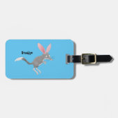 Niedlicher glücklicher australischer Bilby-Cartoon Gepäckanhänger (Vorderseite horizontal)