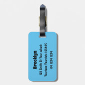 Niedlicher glücklicher australischer Bilby-Cartoon Gepäckanhänger (Rückseite vertikal)