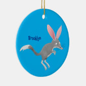 Niedlicher glücklicher australischer Bilby-Cartoon Keramik Ornament (Rechts)