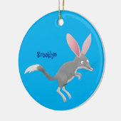 Niedlicher glücklicher australischer Bilby-Cartoon Keramik Ornament (Links)