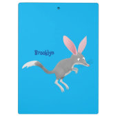 Niedlicher glücklicher australischer Bilby-Cartoon Klemmbrett (Rückseite)