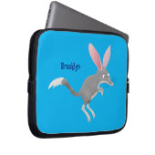 Niedlicher glücklicher australischer Bilby-Cartoon Laptopschutzhülle (Vorne Rechts)
