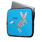 Niedlicher glücklicher australischer Bilby-Cartoon Laptopschutzhülle (Vorderseite Links)