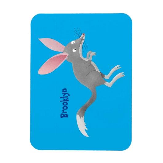 Niedlicher glücklicher australischer Bilby-Cartoon Magnet (Vertikal)