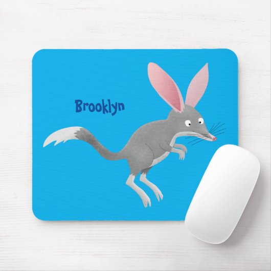Niedlicher glücklicher australischer Bilby-Cartoon Mousepad (Mit Mouse)