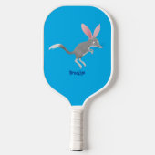 Niedlicher glücklicher australischer Bilby-Cartoon Pickleball Schläger (Rückseite)
