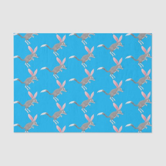 Niedlicher glücklicher australischer Bilby-Cartoon Seidenpapier (Vorderseite)