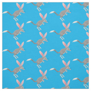 Niedlicher glücklicher australischer Bilby-Cartoon Stoff