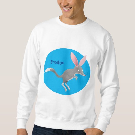 Niedlicher glücklicher australischer Bilby-Cartoon Sweatshirt (Vorderseite)