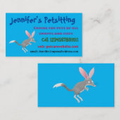 Niedlicher glücklicher australischer Bilby-Cartoon Visitenkarte (Vorne/Hinten)