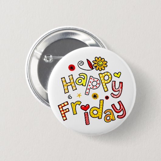 Niedlicher glücklicher button (Vorne & Hinten)