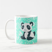 Niedlicher glücklicher Cartoon-Panda Kaffeetasse (Links)