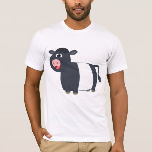 Niedlicher glücklicher Cartoon umgeschnallter T-Shirt