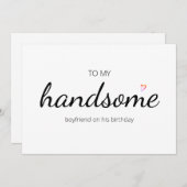 niedlicher glücklicher Geburtstag gut aussehender Einladung (Vorne/Hinten)